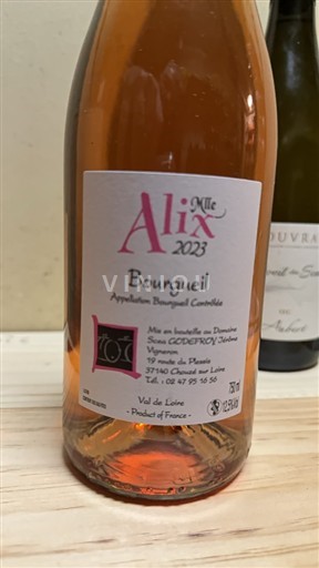 Údolí Loiry Bourgueil Domaine Godefroy Alix 2023