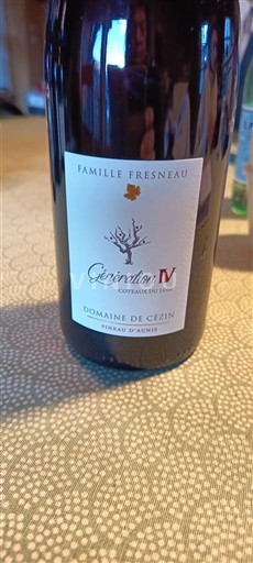 Loiren laakso Coteaux-du-loir Cézin Génération IV 2023