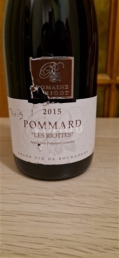 Borgoña Pommard Domaine Rigot Les Riottes 2015