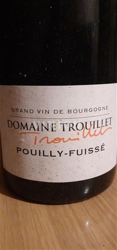 Bourgogne Pouilly-fuissé Domaine Trouillet 2020
