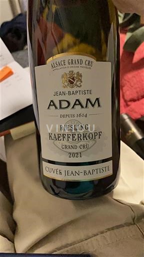 Alsace Không được chỉ định Grand Cru Jean-Baptiste Adam Jean-Baptiste 2021