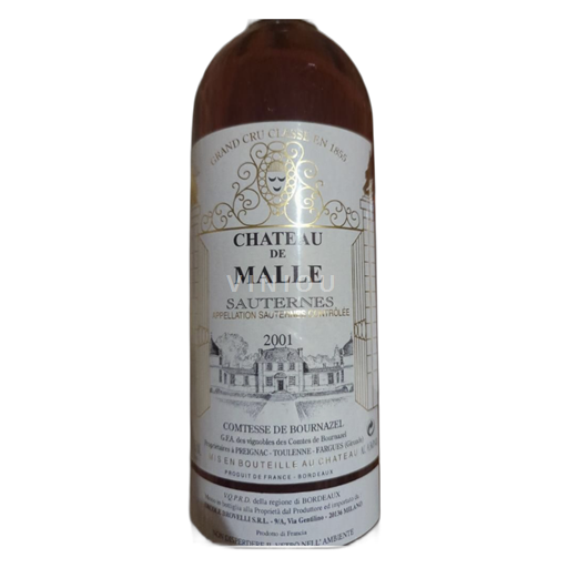 Bordeaux Sauternes Château Malle 2001