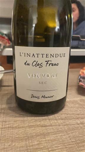 Loire-dalen Vouvray Denis Meunier L'Inattendue du Clos Franc Ikke årgangsbestemt
