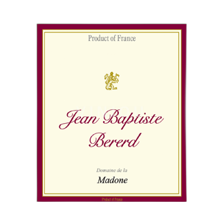 Beaujolais Beaujolais Villages Domaine La Madone Jean Baptiste Bererd 2023