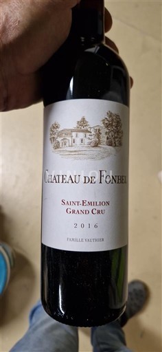 Bordeaux Saint-Émilion Grand Cru Grand Cru Château Fonbel 2016