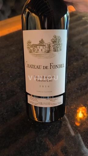Bordeaux Saint-Émilion Grand Cru Grand Cru Château Fonbel 2016