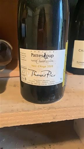 Burgundy Chablis Domaine Pattes Loup Vent d'Ange 2018