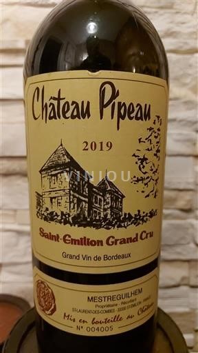 Burdeos Saint-Émilion Gran Cru Château Pipeau 2019