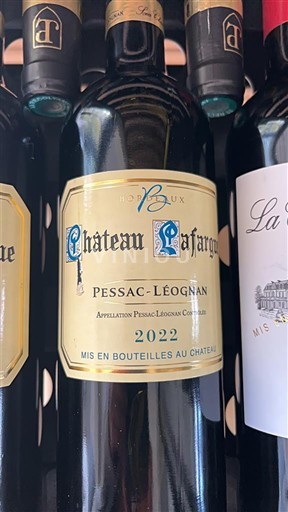 Bordeaux Pessac-Léognan Château Lafargue 2022