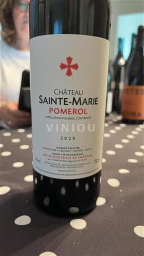 Bordeaux Pomerol Château Sainte-Marie 2020