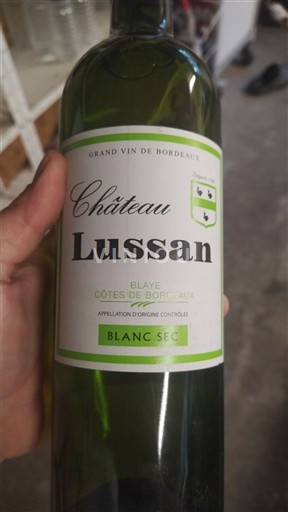 Bordeaux Blaye-côtes-de-bordeaux Château Lussan Neročník