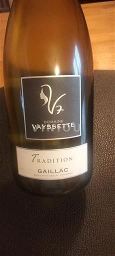 Sydväst Gaillac Domaine Vayssette Tradition 2021