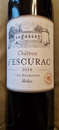 Bordéus Médoc Château Escurac 2018