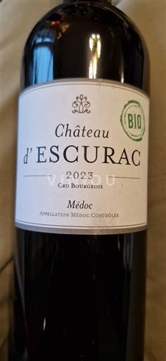 Bordéus Médoc Château Escurac 2023