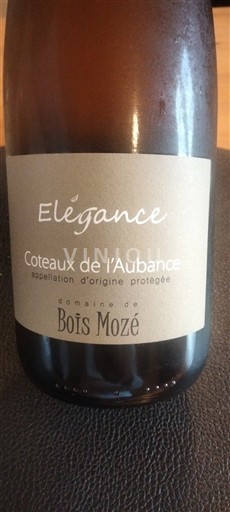 Thung lũng sông Loire Coteaux-de-l'aubance Domaine Bois Mozé Élégance 2022