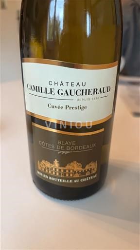Bordeaux Blaye-côtes-de-bordeaux Château Camille Gaucheraud Prestige 2021