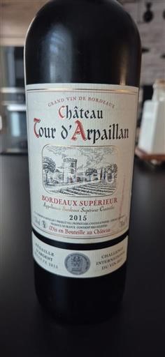 Bordeaux Bordeaux supérieur Château Tour d'Arpaillan 2015