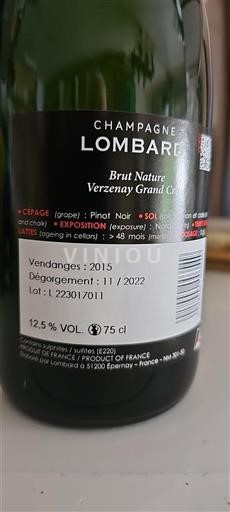 Champaña No especificado Lombard 2015