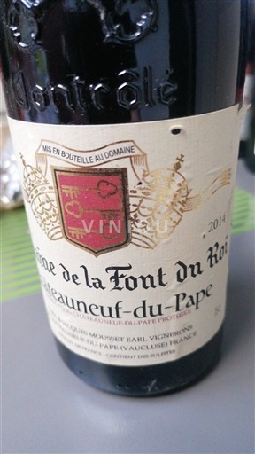 Vallée du Rhône Châteauneuf-du-pape Domaine La Font du Roi 2014