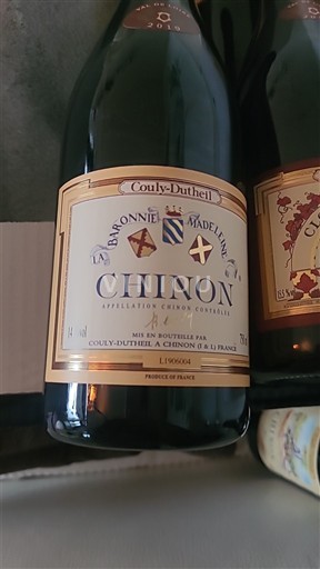 Loire Valley Chinon Couly-Dutheil Baronnie Madeleine 2019