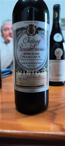 Bordeaux Margaux Grand Cru Château Rauzan-Ségla 1998