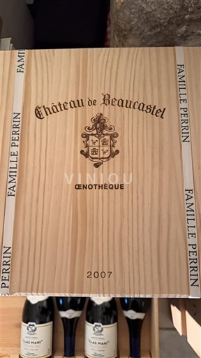 Rhônedalen Châteauneuf-du-Pape Château Beaucastel Oenothèque 2007