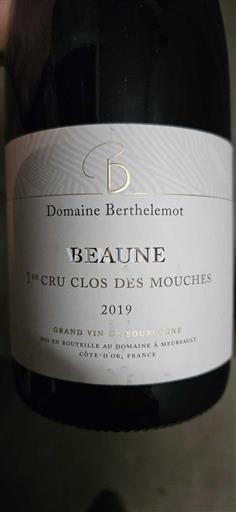 Burgundi Beaune Premier Cru Domaine Berthelemot 1er Cru Clos des Mouches 2019