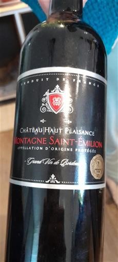 Bordeaux Montagne-saint-émilion Château Haut Plaisance 2015