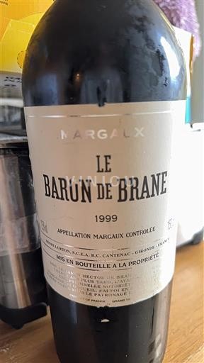 Bordeaux Margaux Baron de Brane Le Baron de Brane 1999