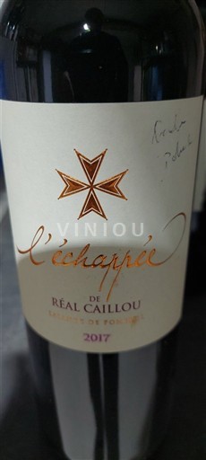 Bordeaux Lalande-de-Pomerol Réal Caillou L'échappée 2017