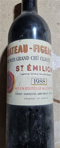 Bordeaux Saint-Émilion Premier Grand Cru Classé Château Figeac 1988