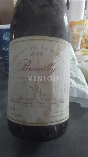 Beaujolais Brouilly Domaine La Fayette 2006