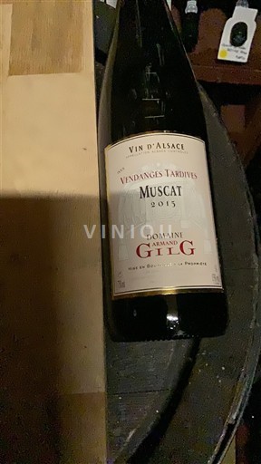 Alsacia Vendanges Tardives Domaine Armand Gilg 2015