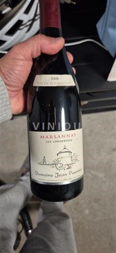 Bourgogne Marsannay Domaine Jean Fournier Les Longeroies 2008