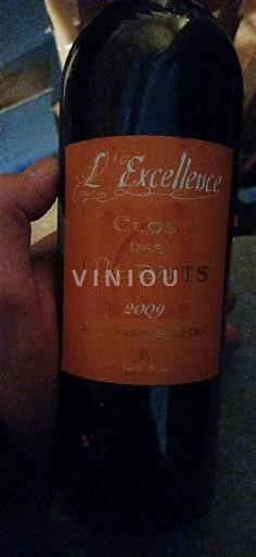 Bordeaux Saint-Émilion Grand Cru Grand Cru Clos des Menuts L'Excellence 2009