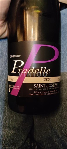 Rhône Valley Saint-Joseph Domaine Pradelle 2023