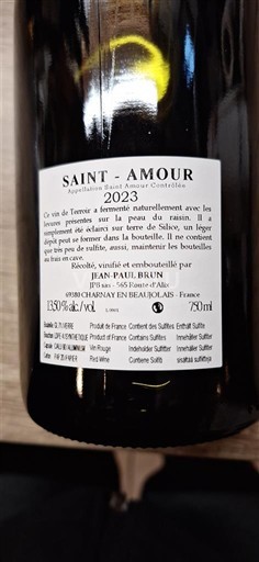 Beaujolais Saint-Amour Jean-Paul Brun 2023