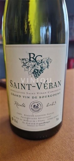 Burgundsko Saint-Véran Barraud Gauthier Pascal 2023