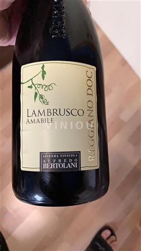 Emilia-Romagna Reggiano Alfredo Bertolani Lambrusco Amabile 2017