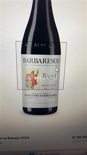 Piemonte Barbaresco Produttori del Barbaresco Riserva Rabajà 2020