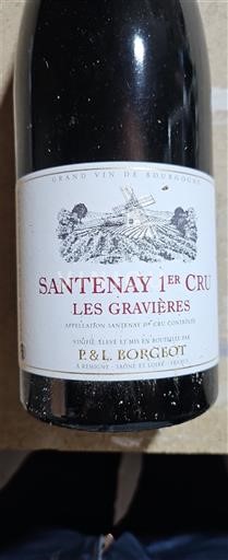 Borgoña Santenay Premier Cru P. & L. Borgeot Les Gravières Sin añada