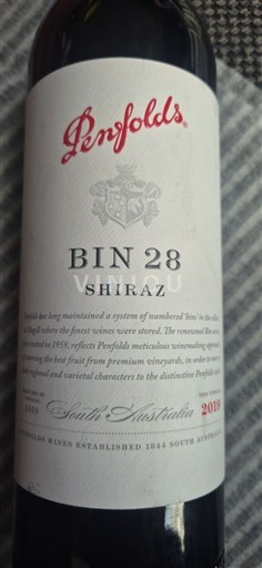 Zuid-Australië Niet gespecificeerd Penfolds BIN 28 Shiraz 2019