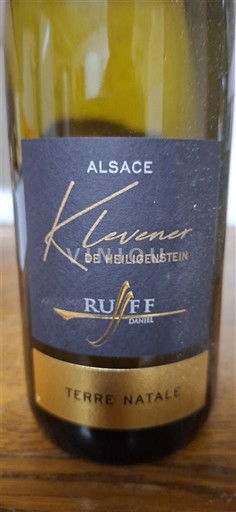 Alsazia Klevener di Heiligenstein Domaine Ruff Terre Natale 2022