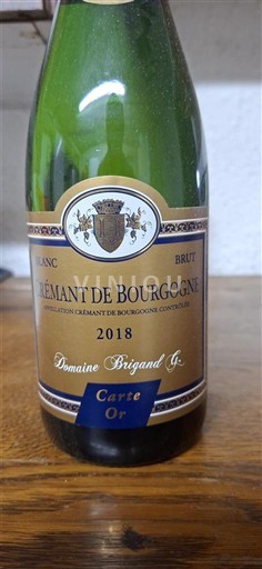 Burgund Crémant de Bourgogne Domaine Brigand J Carte Or 2018
