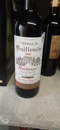 Bordeaux Château Guillemin Vieilles Vignes 2020