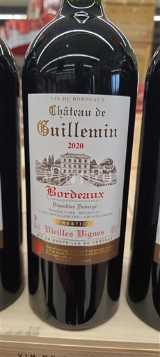 Bordeaux Château Guillemin Vieilles Vignes 2020