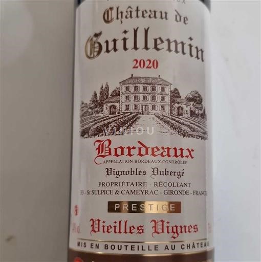 Bordeaux Château Guillemin Vieilles Vignes 2020