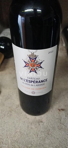 Bordeaux Bordeaux superiore Château L'Espérance du Bois de Laborde 2022