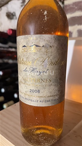Bordeaux Sauternes Château Andoyse du Hayot 2006