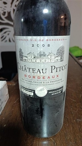 Bordeaux Château Pitot 2008
